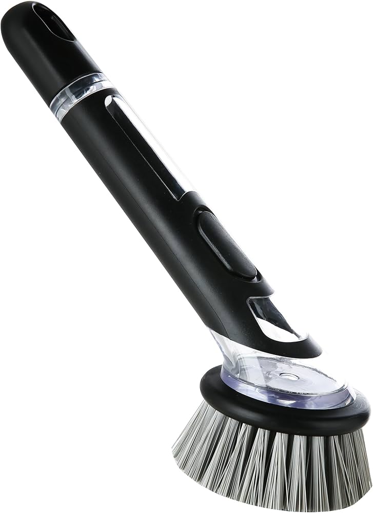 SOAP DISPENSING BRUSH & SPIRAL HOLDER