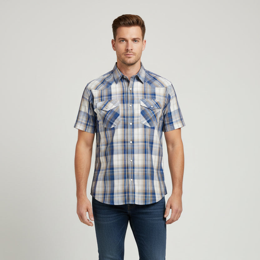 AMERICA WARE VESTIR MANGA CORTA HOMBRE