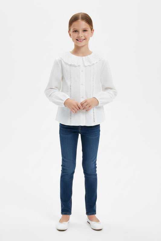 ZARA CAMISA MANGA LARGA DE NIÑA