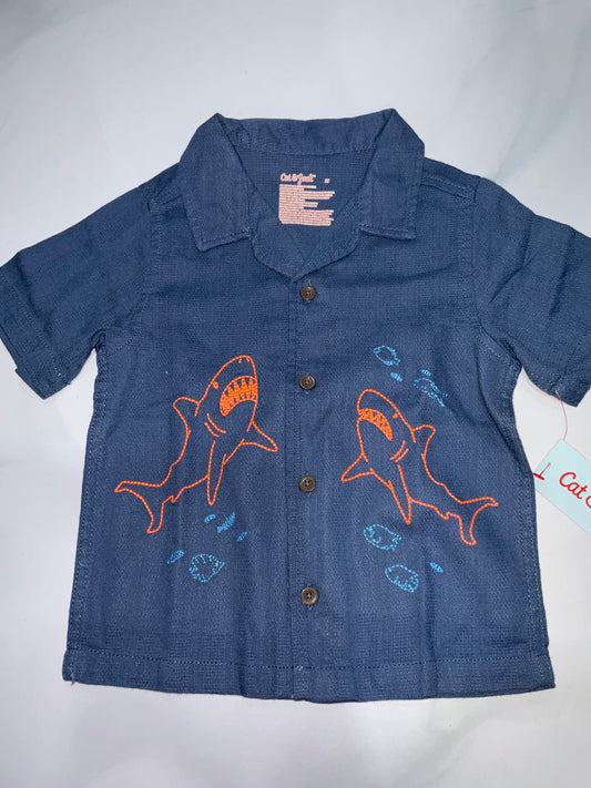 CAT & JACK CAMISA DE VESTIR MANGA CORTA DE NIÑ0