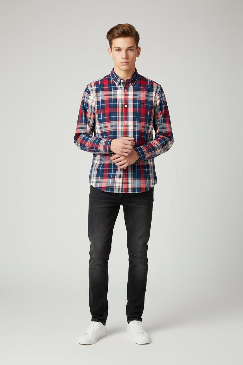 TOMMY HILFIGER CAMISA DE VESTIR MANGA LARGA JUVENIL