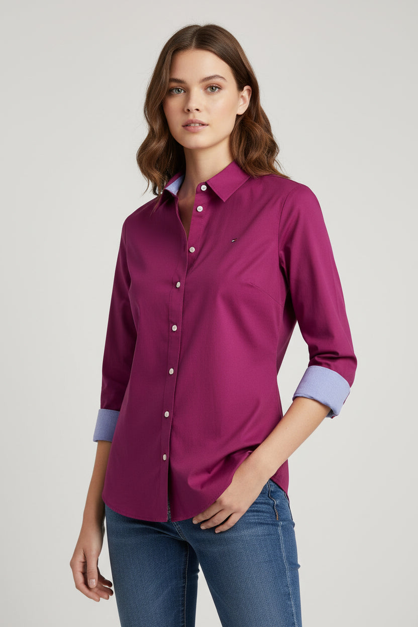 TOMMY HILFIGER CAMISA DE MUJER MANGA LARGA