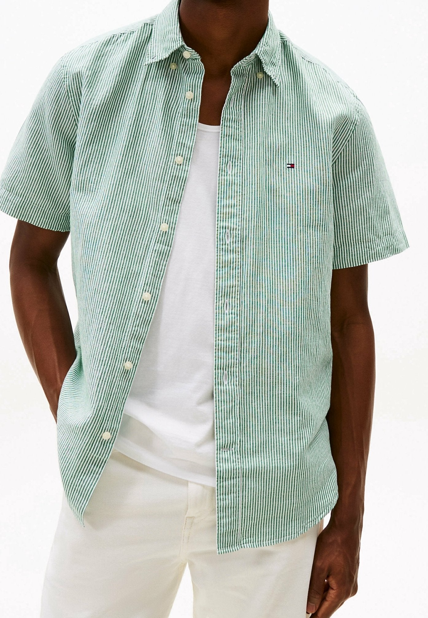 TOMMY HILFIGER VESTIR MANGA CORTA HOMBRE