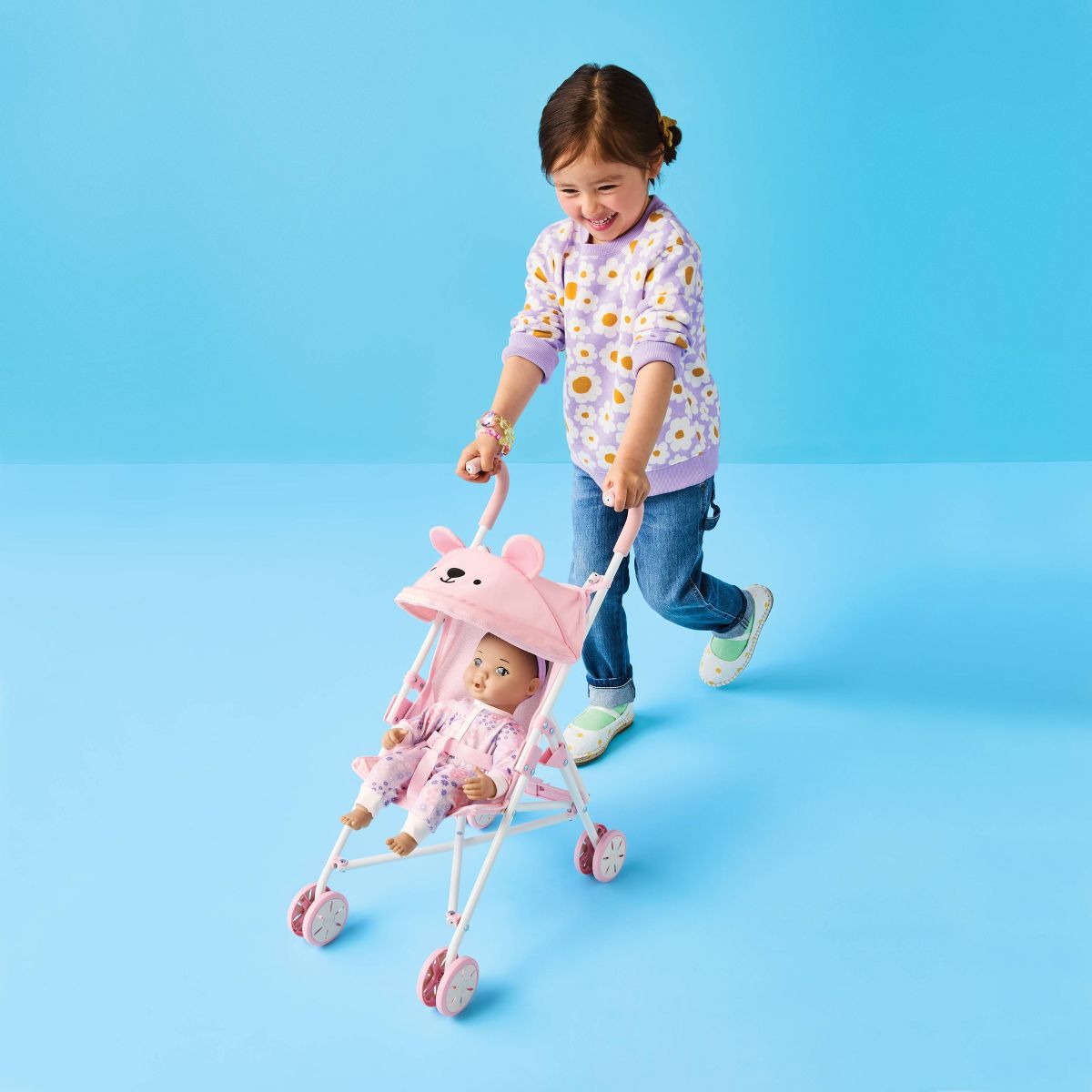 GIGGLE SCAPE FOLD UP DOLL STROLLER