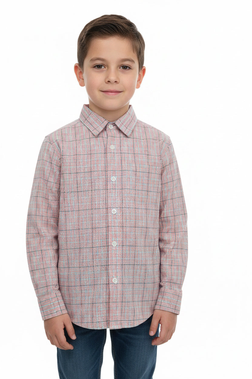 WONDER NATION CAMISA VESTIR MANGA LARGA DE NIÑO