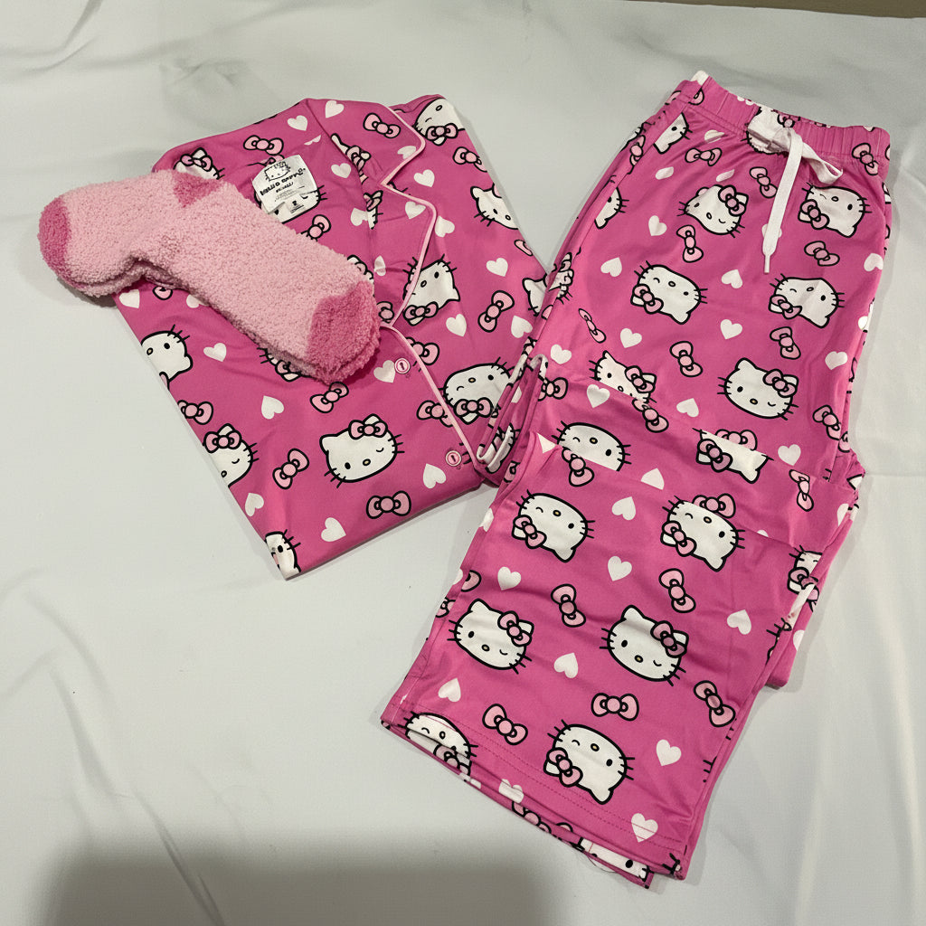 HELLO KITTY PIJAMA DE MUJER