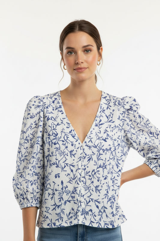 LINEN BREND BLUSA MUJER