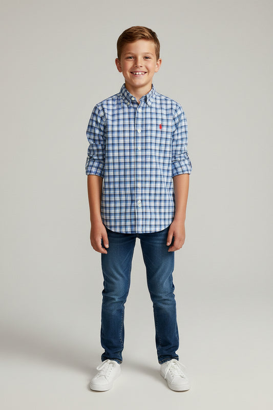 POLO RALPH LAUREN CAMISA VESTIR MANGA LARGA DE NIÑO