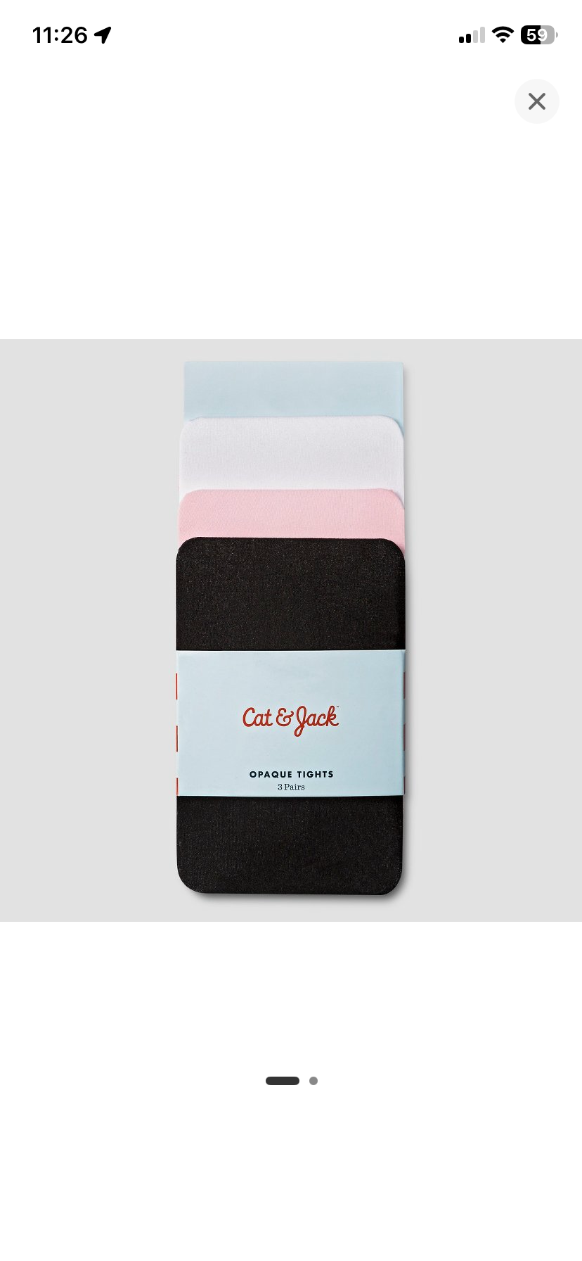 CAT & JACK OPAQUE TIGHTS