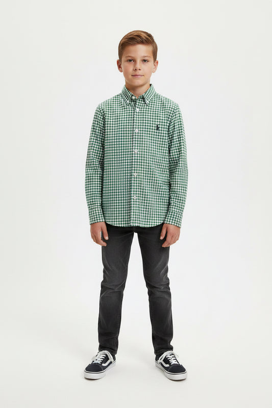 POLO RALPH LAUREN CAMISA VESTIR MANGA LARGA DE NIÑO