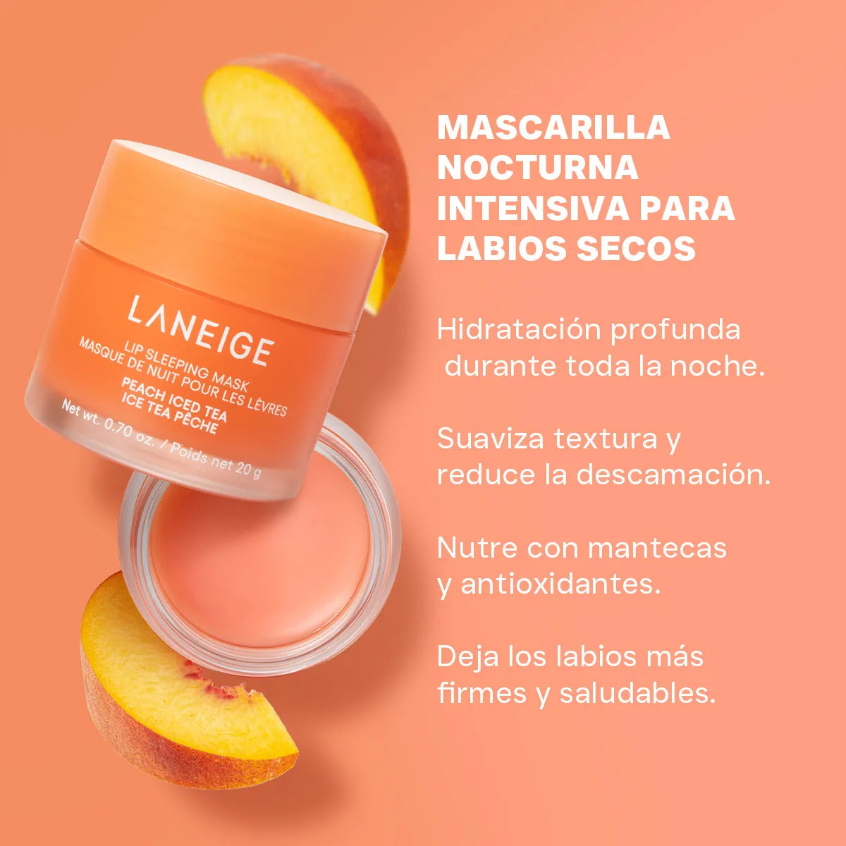 LANEIGE LIP SLEEPING MASK PEACH ICED TEA