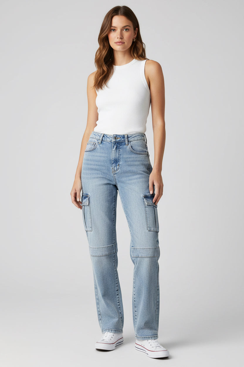 LOVE TRENDS PANTALON CARGO DE MUJER