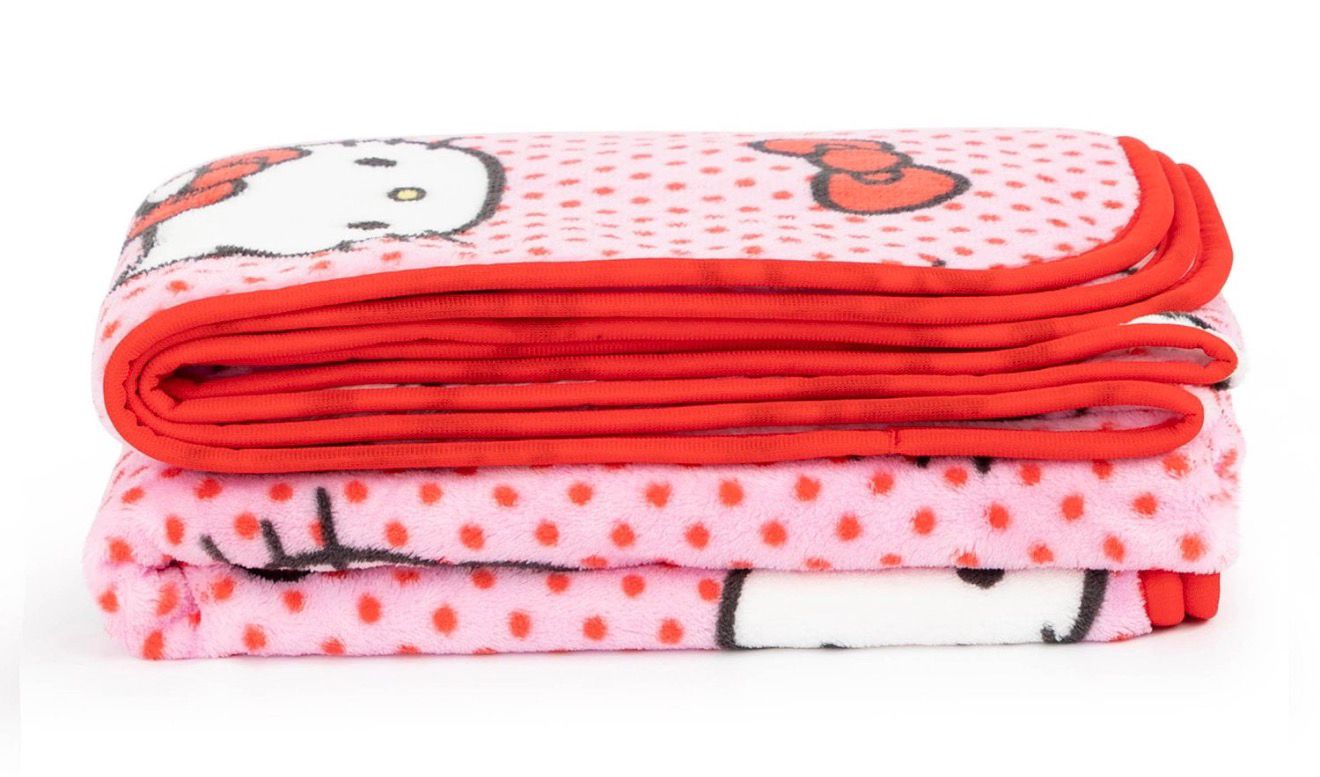 SET HELLO KITTY PILLOW AND TRHOW
