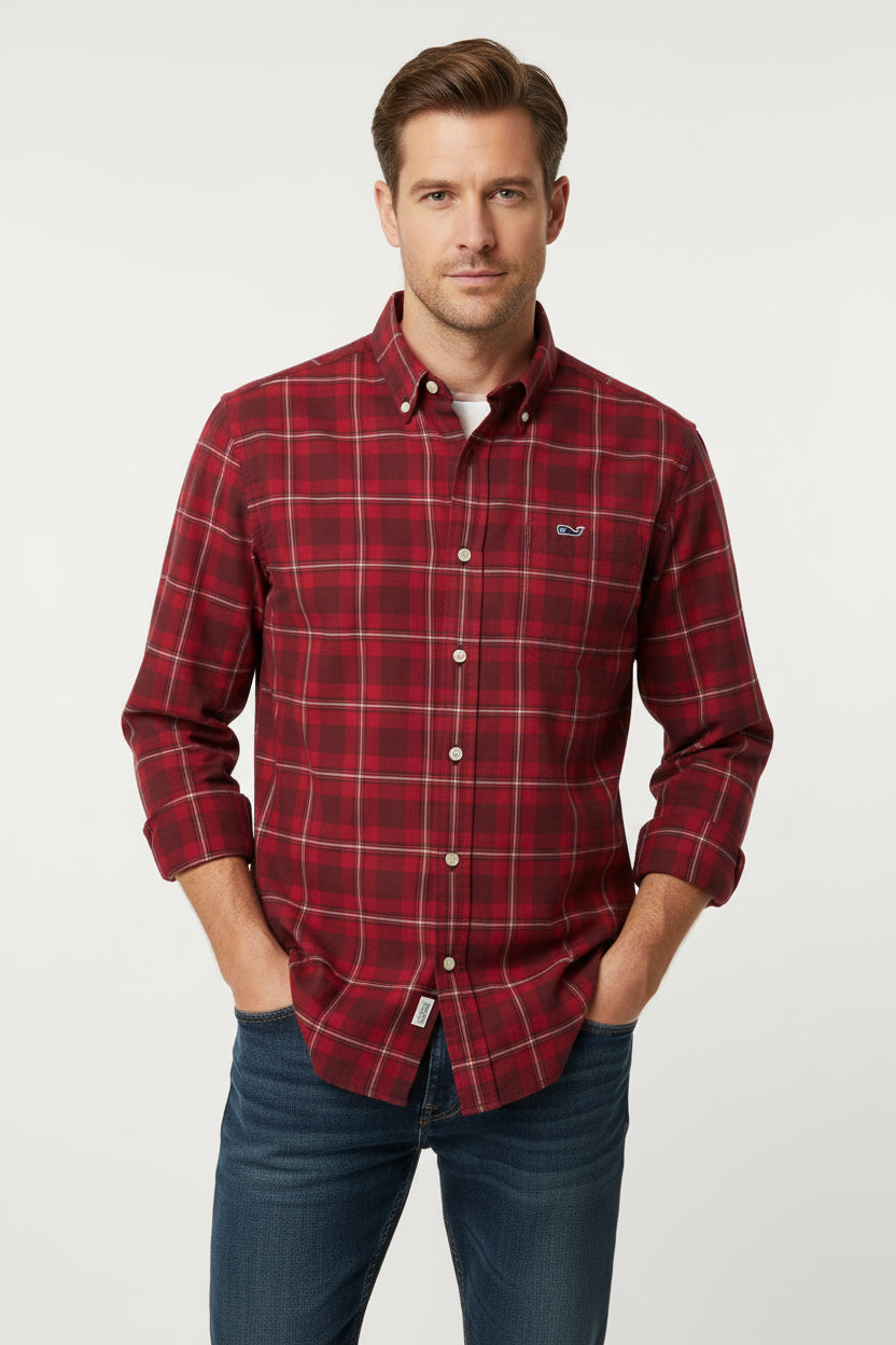 VINEYARD VINES CAMISA DE VESTIR DE HOMBRE MANGA LARGA