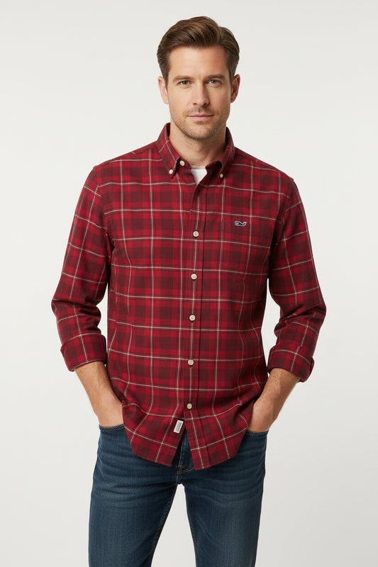 VINEYARD VINES CAMISA DE VESTIR DE HOMBRE MANGA LARGA