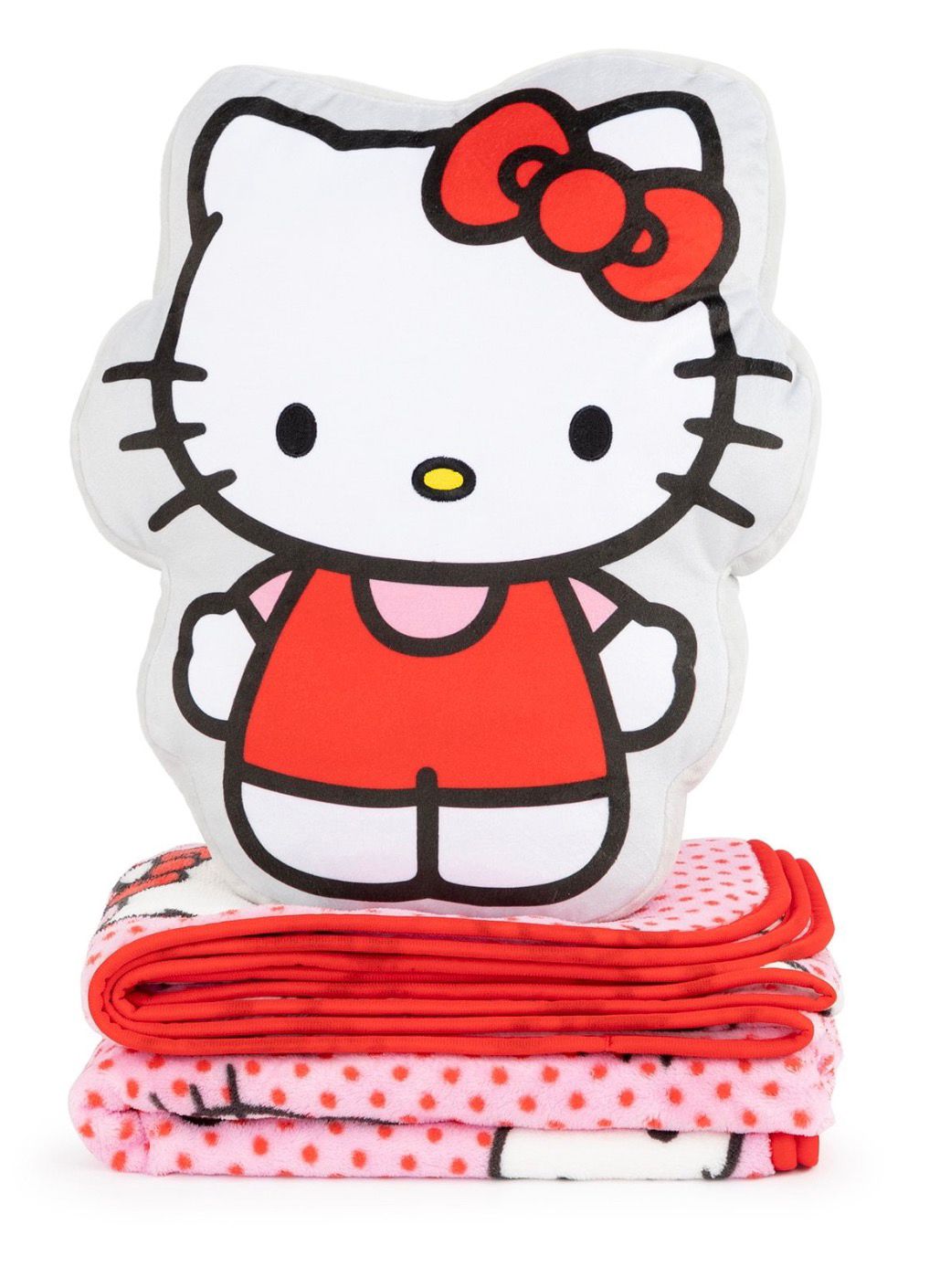 SET HELLO KITTY PILLOW AND TRHOW