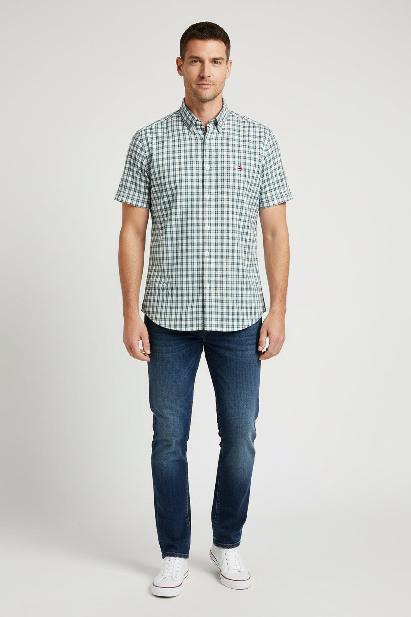 TOMMY HILFIGER VESTIR HOMBRE MANGA CORTA HOMBRE