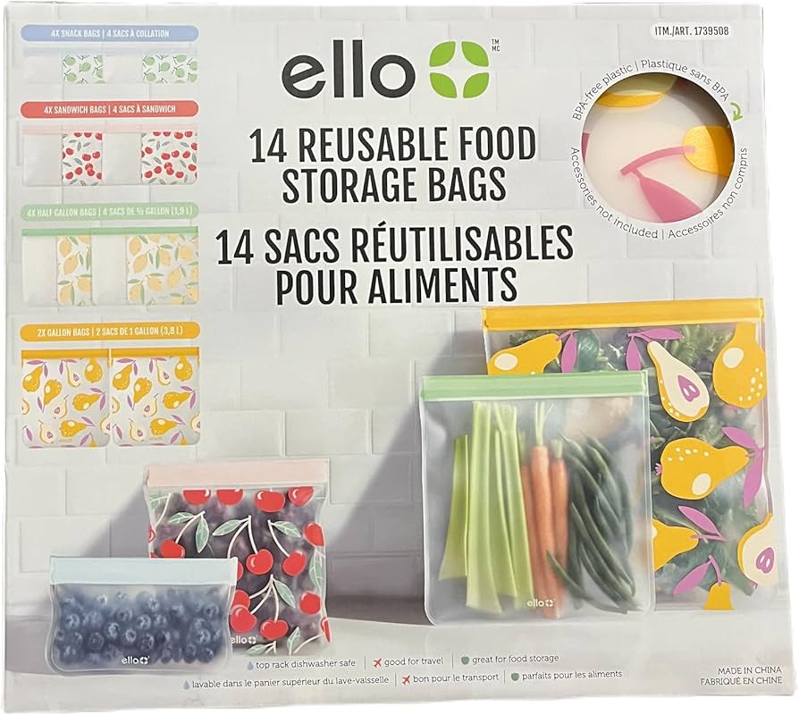 ELLO BOLSAS REUTILIZABLE DE ALIMENTOS