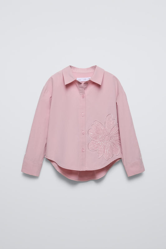 ZARA CAMISA MANGA LARGA DE NIÑA