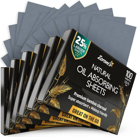 ZOROM’S NATURAL OIL ABSORBING SHEETS