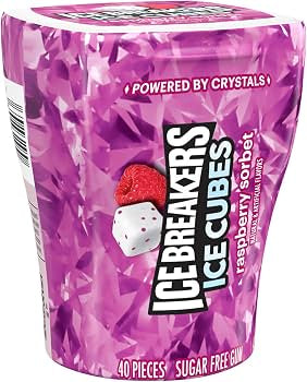 ICE BREAKERS ICE CUBES RASPBERRY