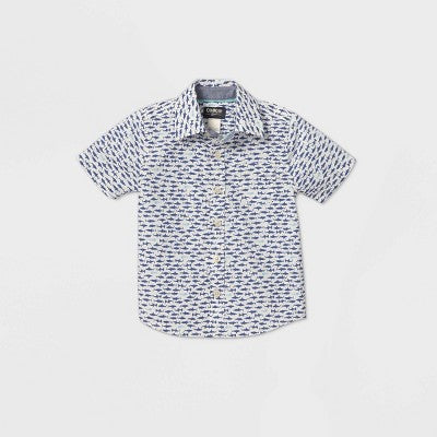 OSHKOSH Camisa de Vestir Manga Corta de Niño