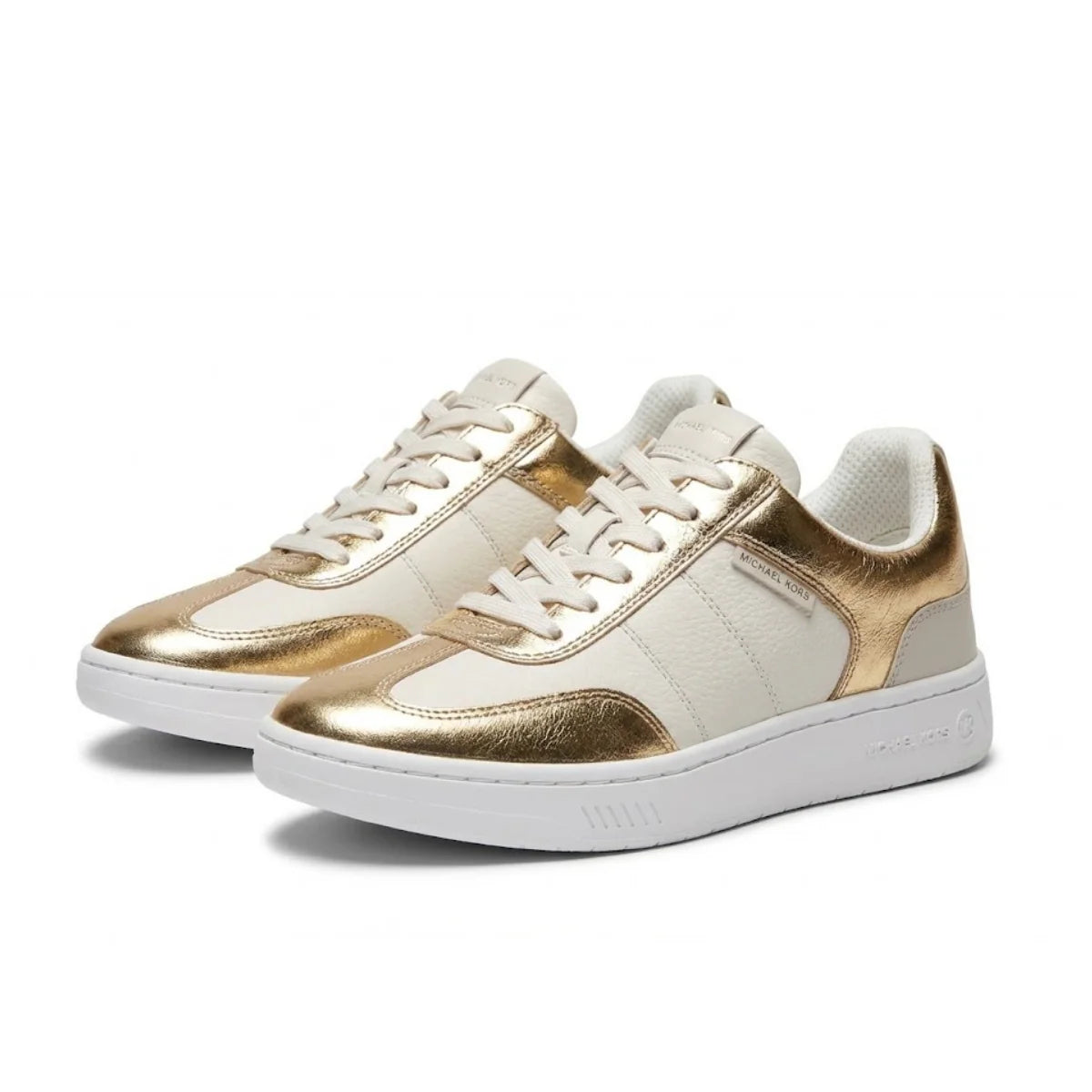 MICHAEL KORS  TENIS BLANCO DORADO