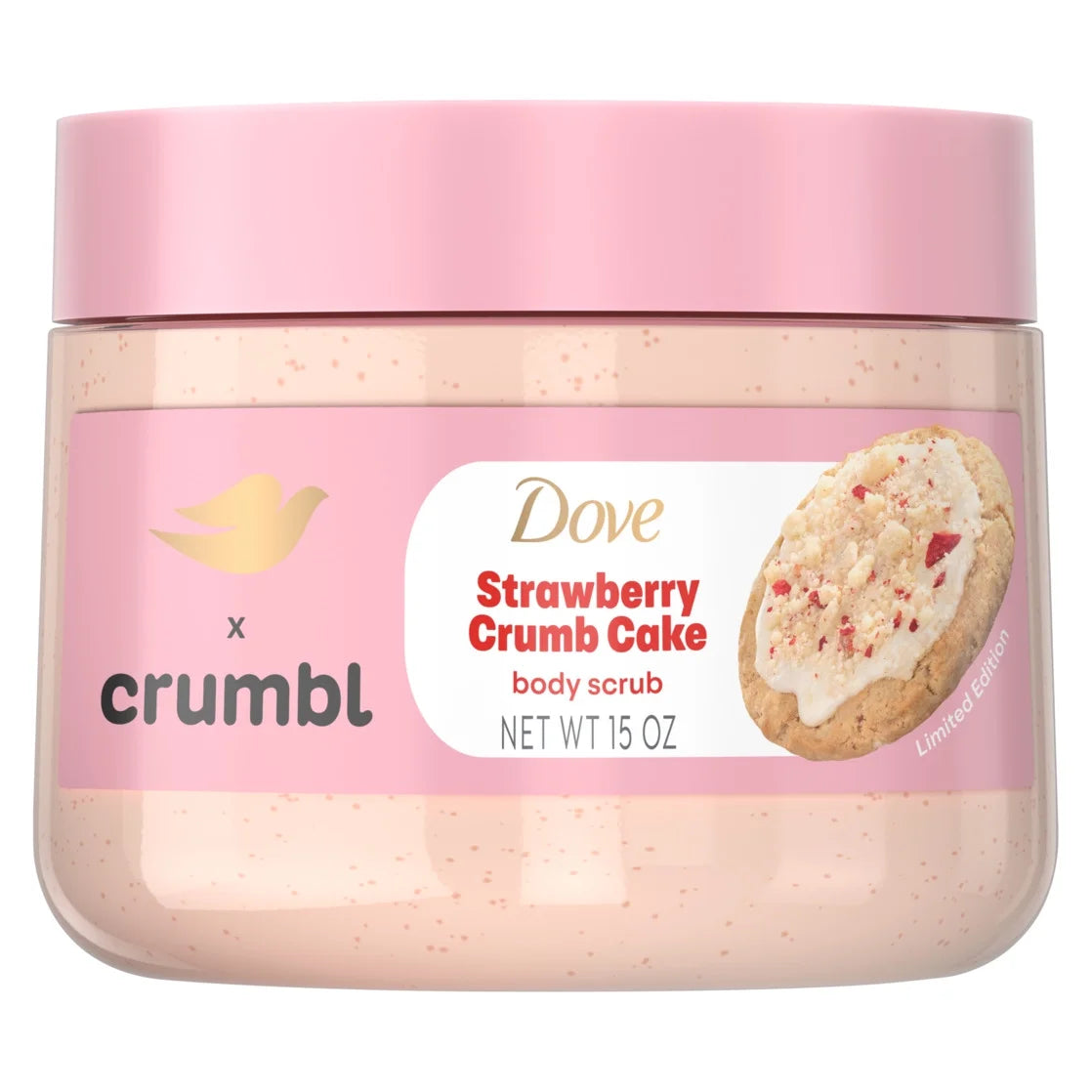 CRUMBL/ DOVE STRAWBERRY CRUMB CAKE BODY SCRUB
