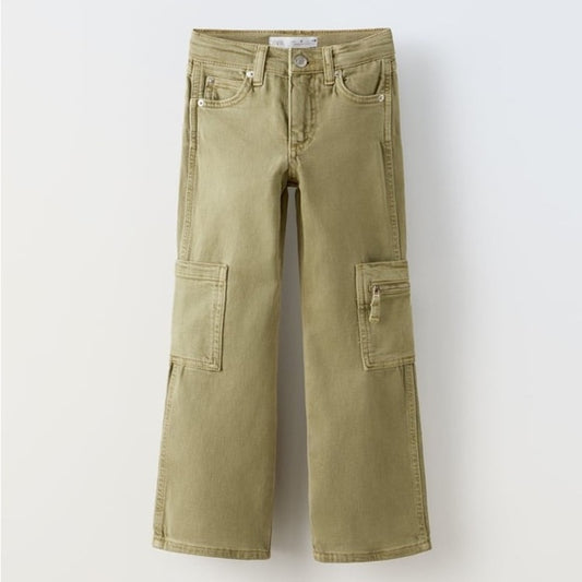 ZARA PANTALON CARGO NIÑA