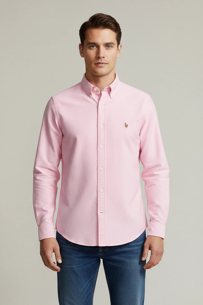 POLO RALP LAUREN VESTIR MANGA LARGA HOMBRE